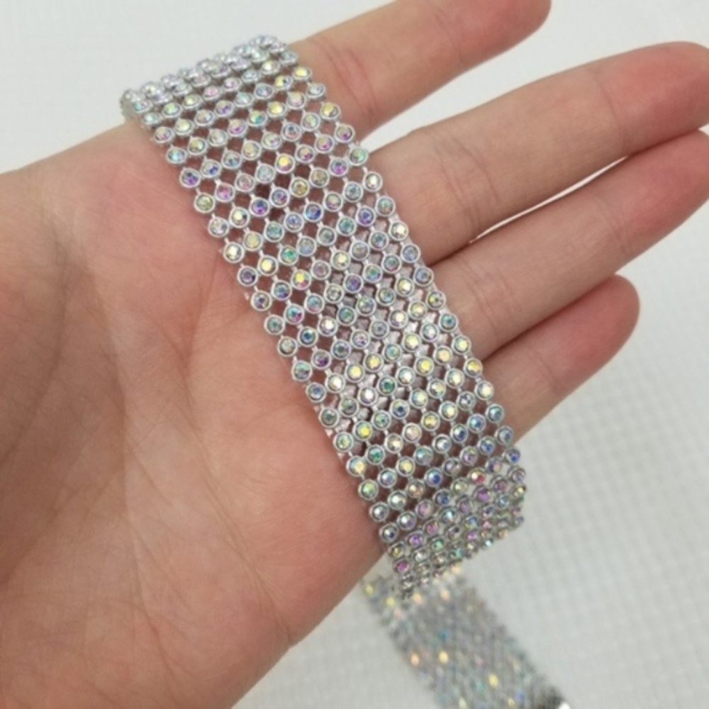 Luxury Multicolor Sparkle Choker Adjustable Length - Picture 1 of 7